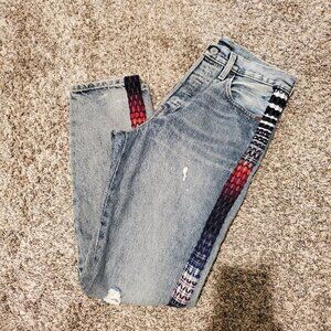 Levi's Made & Crafted Striped Leg 501 Skinny Jeans 25